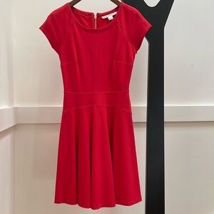 DIANE VON FURSTENBERG Red Knit Dress size 0